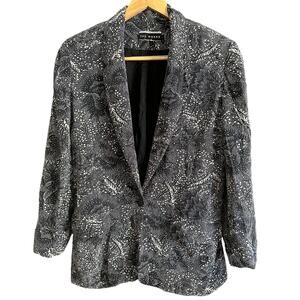 THE WORKS Saks Fifth Avenue | 90s Vintage Black and White Blazer | Size XL